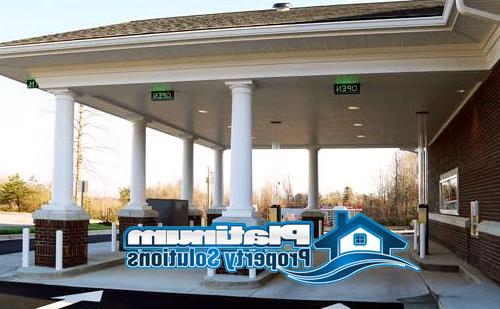 cleaning and pressure washing gas stations and drive thru lanes for commercial buildings in grand rapids, mi